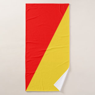 Bandera de la ciudad de Palermo símbolo italia Sic