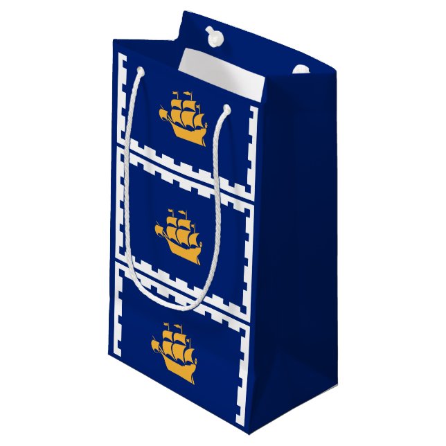 Bandera de la ciudad de Quebec Pequeña bolsa de re (Angulo Anverso)