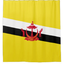 Bandera de la cortina de ducha de Brunei