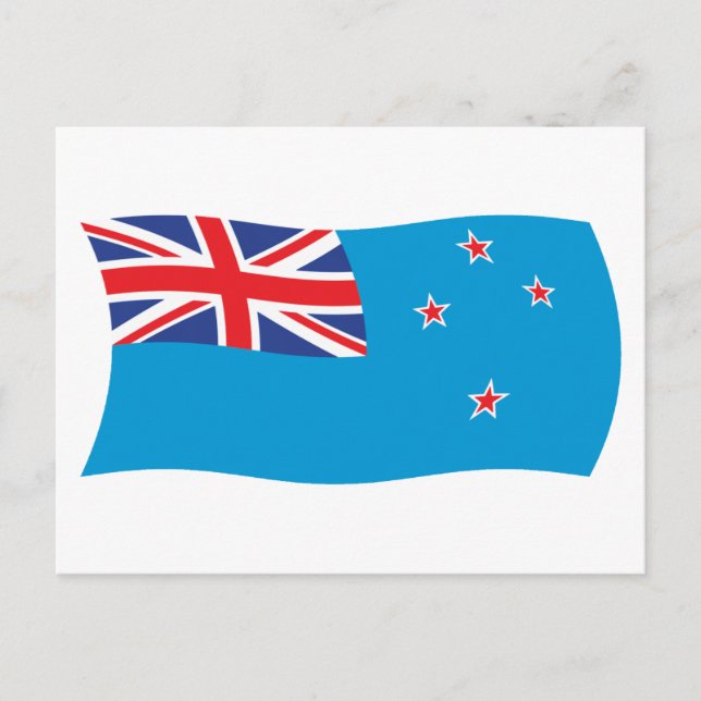 Bandera de la Dependencia de Ross Tarjeta Postal (Anverso)