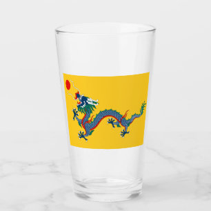 Bandera de la dinastía Qing china (dragón chino) (