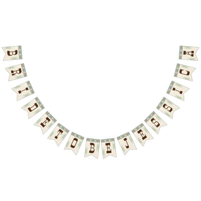 Bandera de la ducha de novia occidental para ser D (Todo)