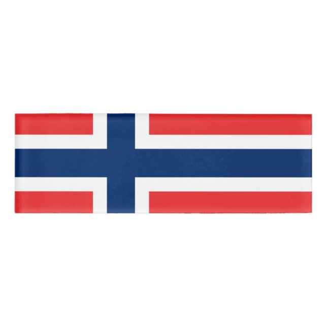 Bandera de la etiqueta conocida de Noruega (Anverso)