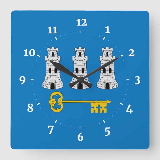 Bandera de La Habana, Cuadrado reloj de pared de C (Anverso)