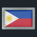 Bandera de la hebilla del cinturón de Filipinas<br><div class="desc">Bandera de la hebilla del cinturón de Filipinas</div>