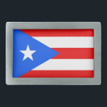 Bandera de la hebilla del cinturón de Puerto Rico<br><div class="desc">Bandera de la hebilla del cinturón de Puerto Rico</div>