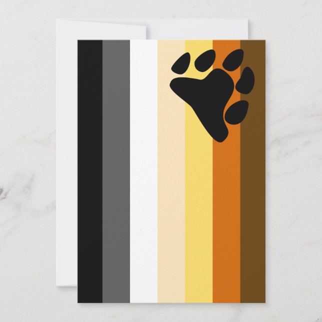 Bandera de la Hermandad del Oso Gay (Anverso)