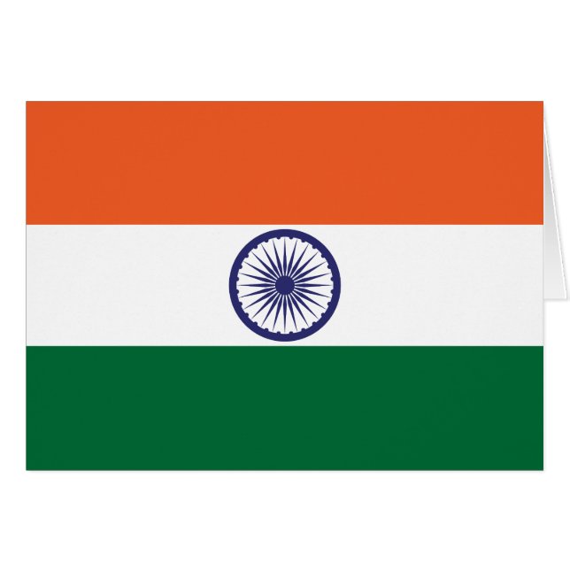 Bandera de la India (Anverso (Horizontal))