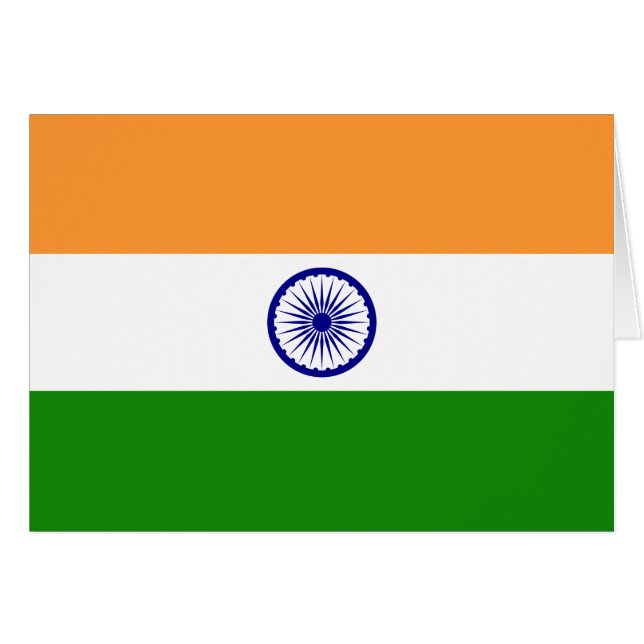 Bandera de la India (Anverso (Horizontal))