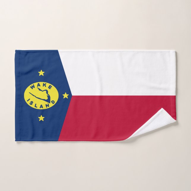 Bandera de la isla Wake (Toalla de mano)