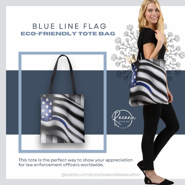 Bandera de la Línea Azul Bolsa de Tote (Subido por el creador)