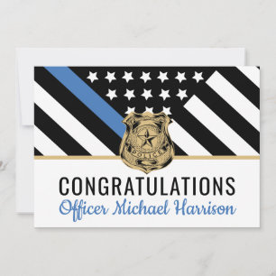 Bandera de la Línea Azul de la Policía Felicitacio