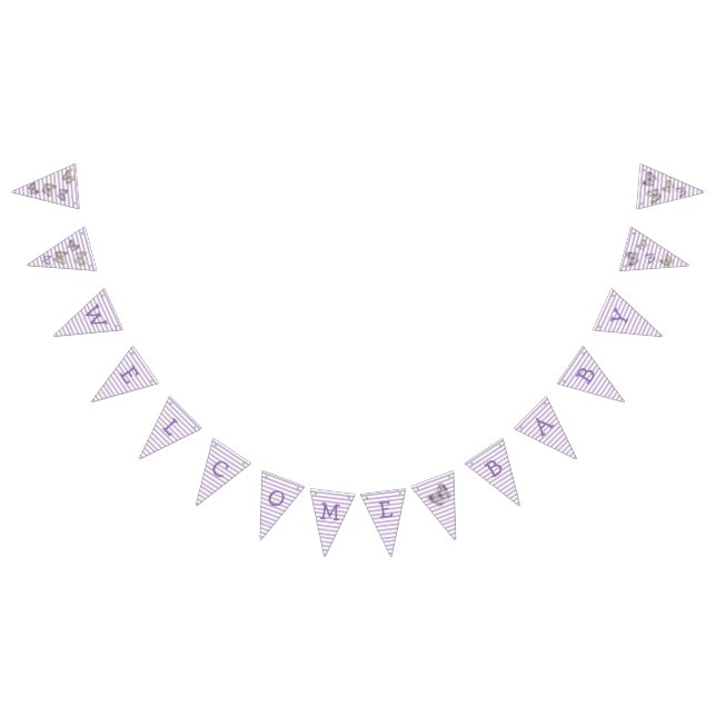 Bandera de la mariposa dorada púrpura de bienvenid (Todo)