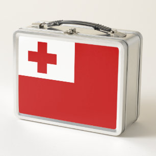 Bandera de la Metalizado caja de almuerzo de Tonga