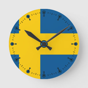 Bandera de la MOD del reloj de pared de Suecia