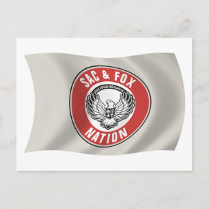 Bandera de la Nación Sac & Fox (Oklahoma) Tarjeta 