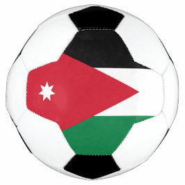 Bandera de la pelota de fútbol de Jordania