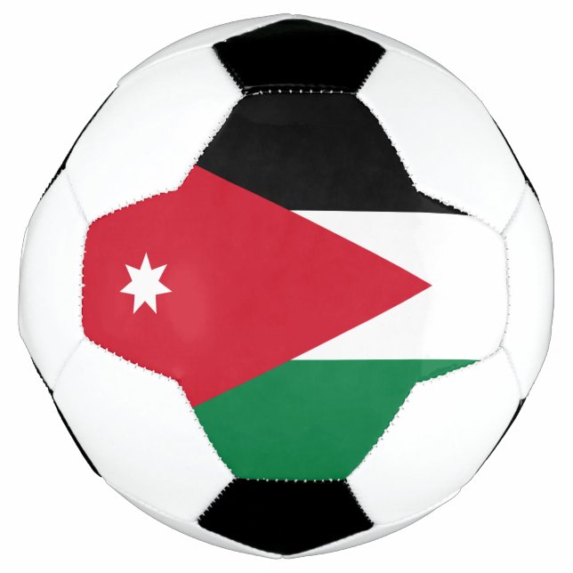 Bandera de la pelota de fútbol de Jordania (Anverso)
