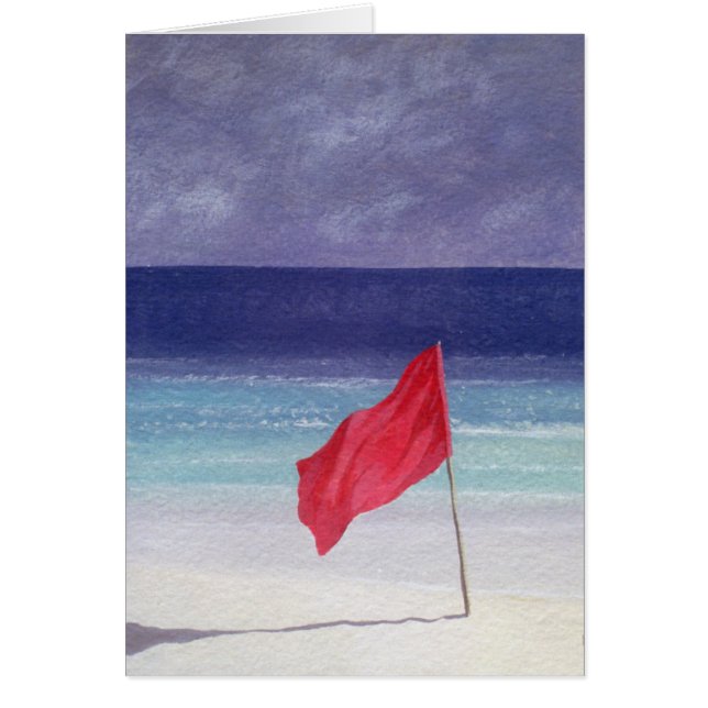 Bandera de la playa - Aviso de tormenta 1985 (Frente)