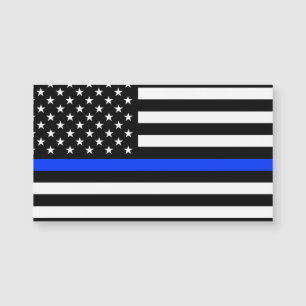 Bandera de la policía delgada de la línea azul