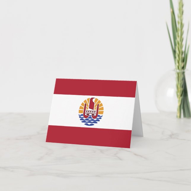 Bandera de la Polinesia Francesa (Anverso)