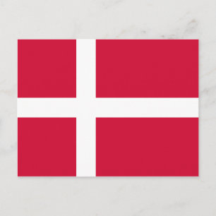 Bandera de la postal de Dinamarca