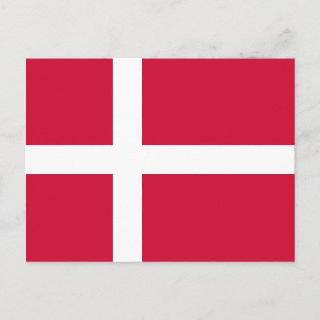 Bandera de la postal de Dinamarca (Anverso)
