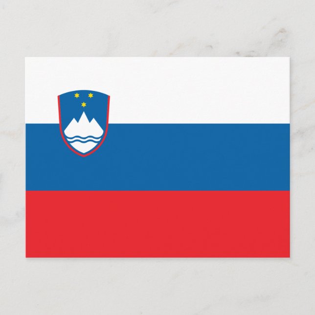 Bandera de la postal de Eslovenia (Anverso)