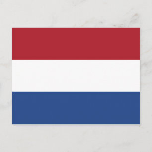 Bandera de la postal de los Países Bajos