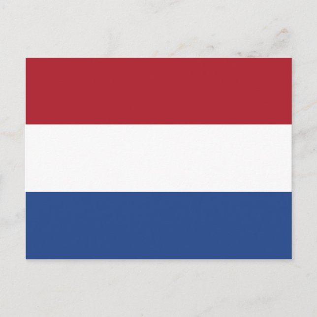 Bandera de la postal de los Países Bajos (Anverso)