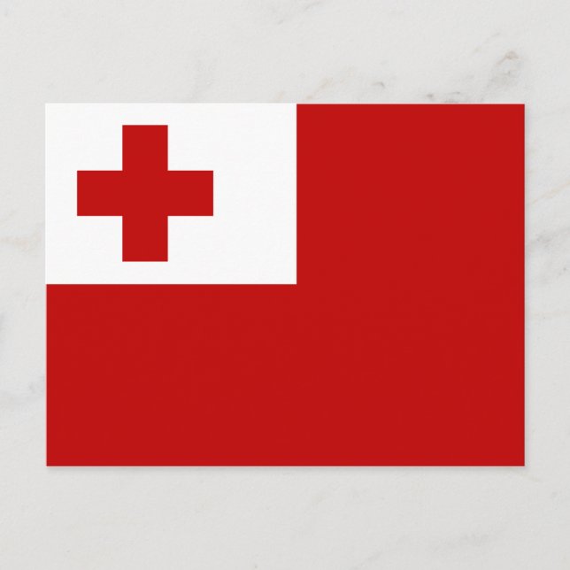 Bandera de la postal de Tonga (Anverso)