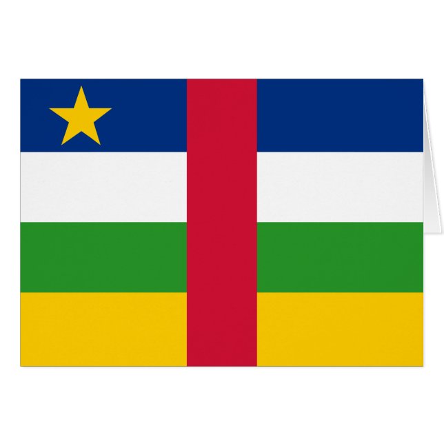 Bandera de la República Centroafricana (Anverso (Horizontal))