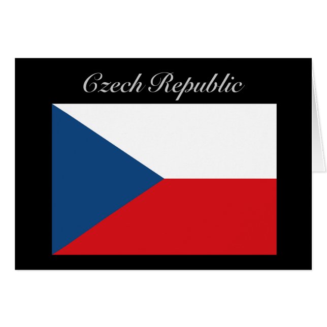 Bandera de la República Checa - Ceska Republika (Anverso (Horizontal))