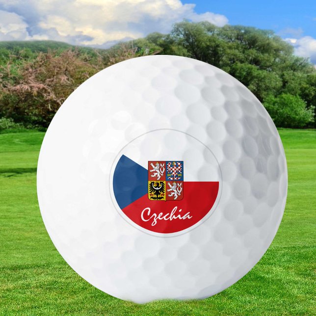 Bandera de la República Checa / Pelota de golf (Subido por el creador)