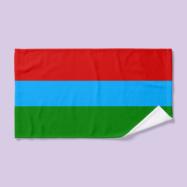 Bandera de la República de Karelia (Toalla de mano)
