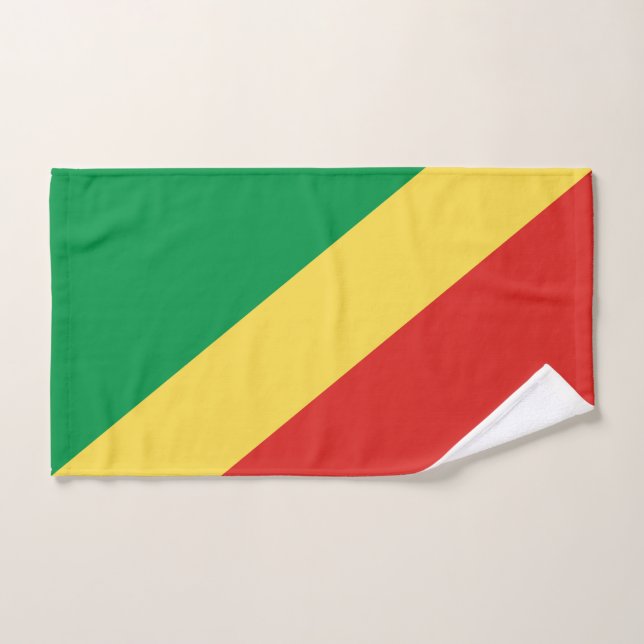 Bandera de la República del Congo (Toalla de mano)