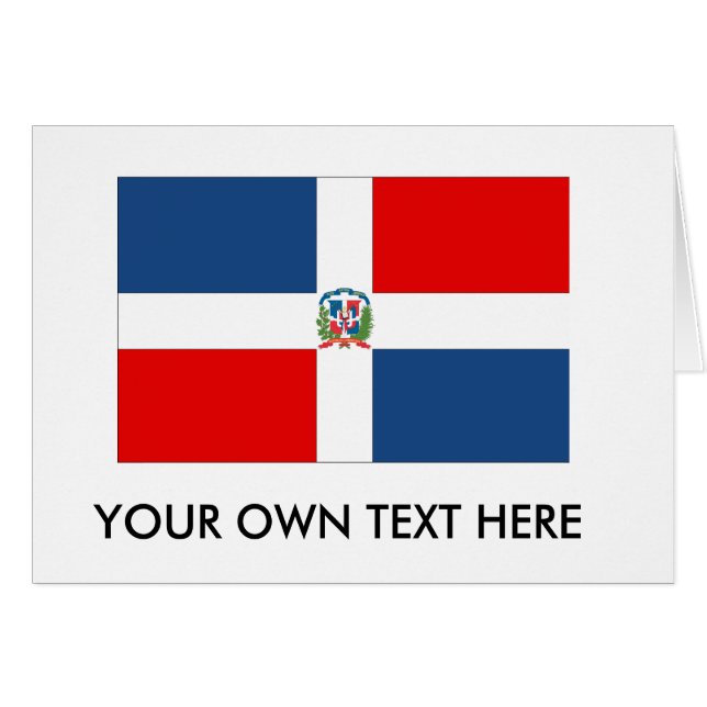 Bandera de la República Dominicana (Anverso (Horizontal))