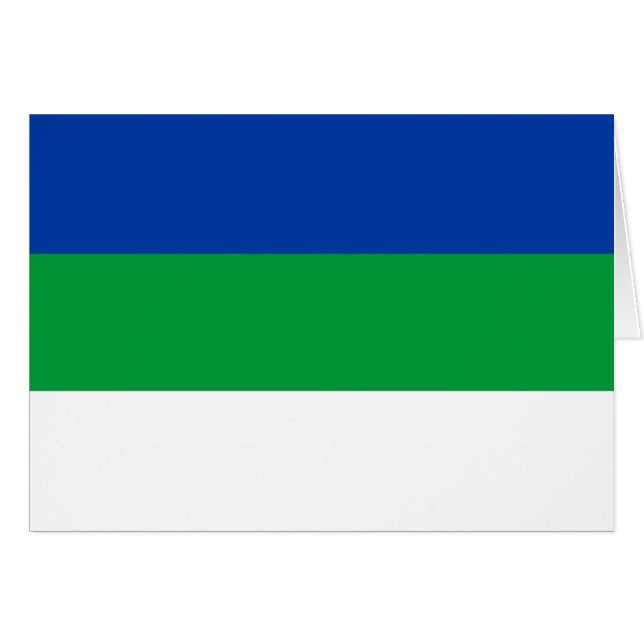 Bandera de la República Komi (Anverso (Horizontal))