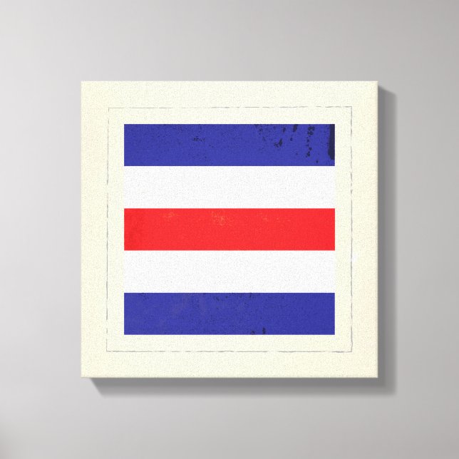 Bandera de la señal de la letra náutica "C" (Anverso)