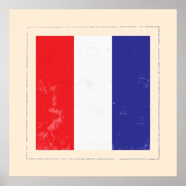 Bandera de la señal de la letra náutica "T" (Frente)