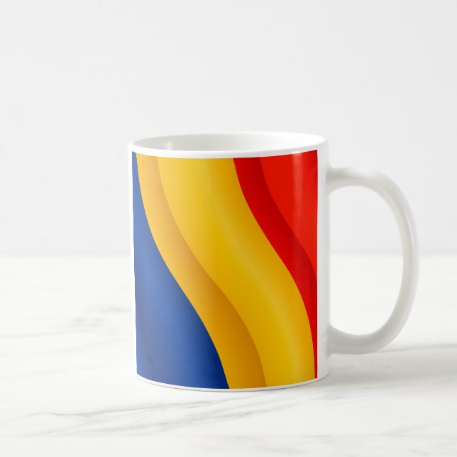 Bandera de la taza de Rumania (Derecha)