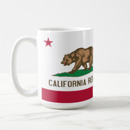 Bandera de la taza del té del café de California