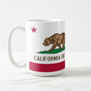 Bandera de la taza del té del café de California