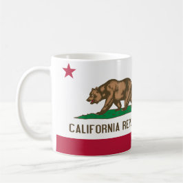 Bandera de la taza del té del café de California