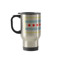 Bandera de la taza del viaje de Chicago