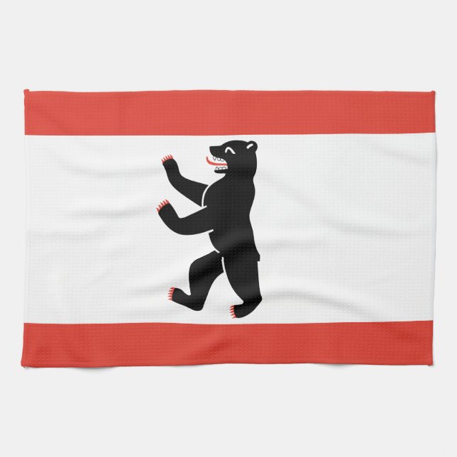 Bandera de la toalla de cocina de Berlín (Horizontal)