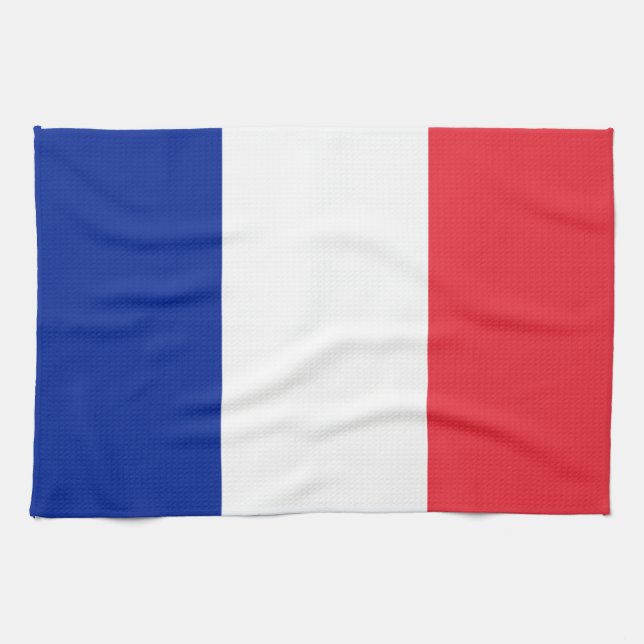 Bandera de la toalla de cocina de Francia (Horizontal)