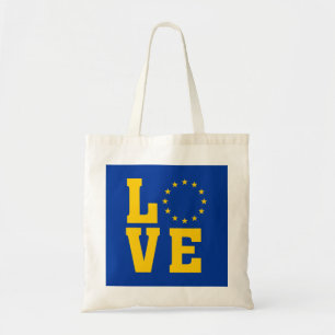Bandera de la UE, Unión Europea, bolsa de LOVE To
