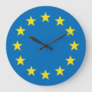 Bandera de la UE (Unión Europea), reloj completo