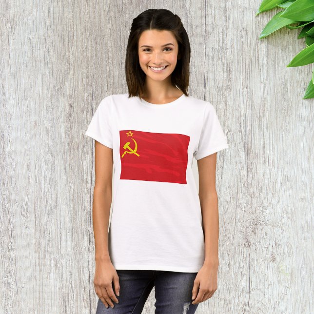 Bandera de la URSS Camiseta femenina (Subido por el creador)